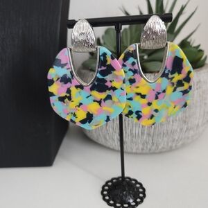 Paparazzi Multicolor Abstract Earrings